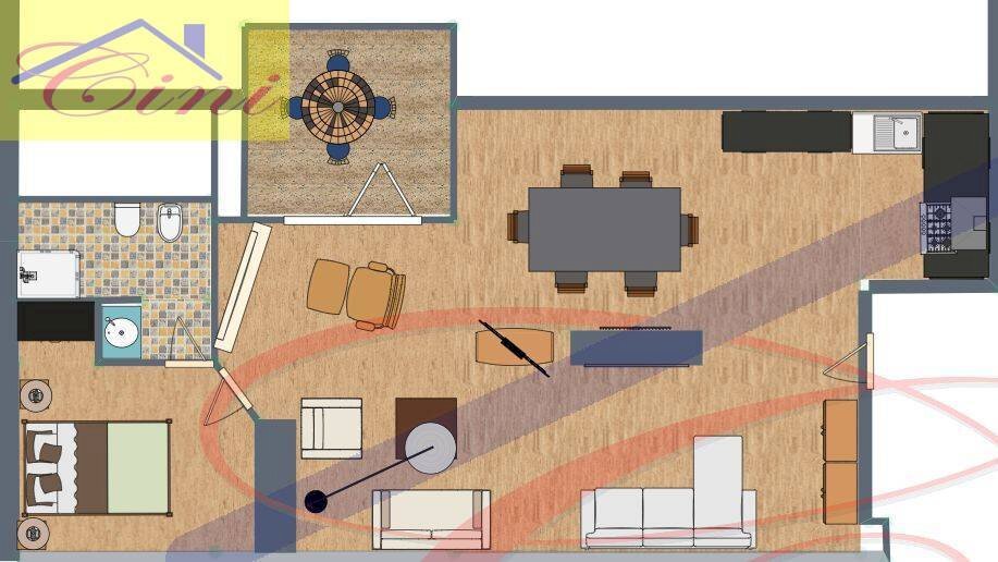 Foto 45 - Bilocale via provinciale, Ballabio - planimetria 1