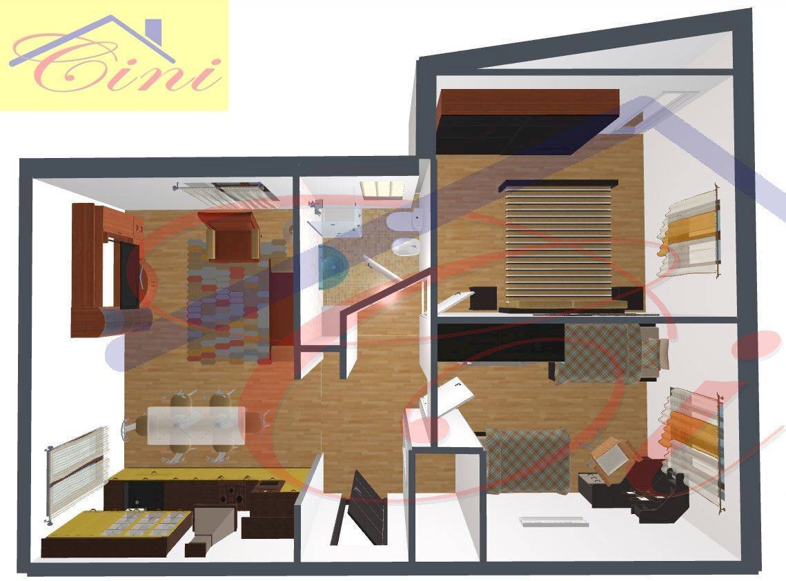 Foto 28 - Trilocale VIA FRATELLI FIGINI, Lecco - planimetria 1