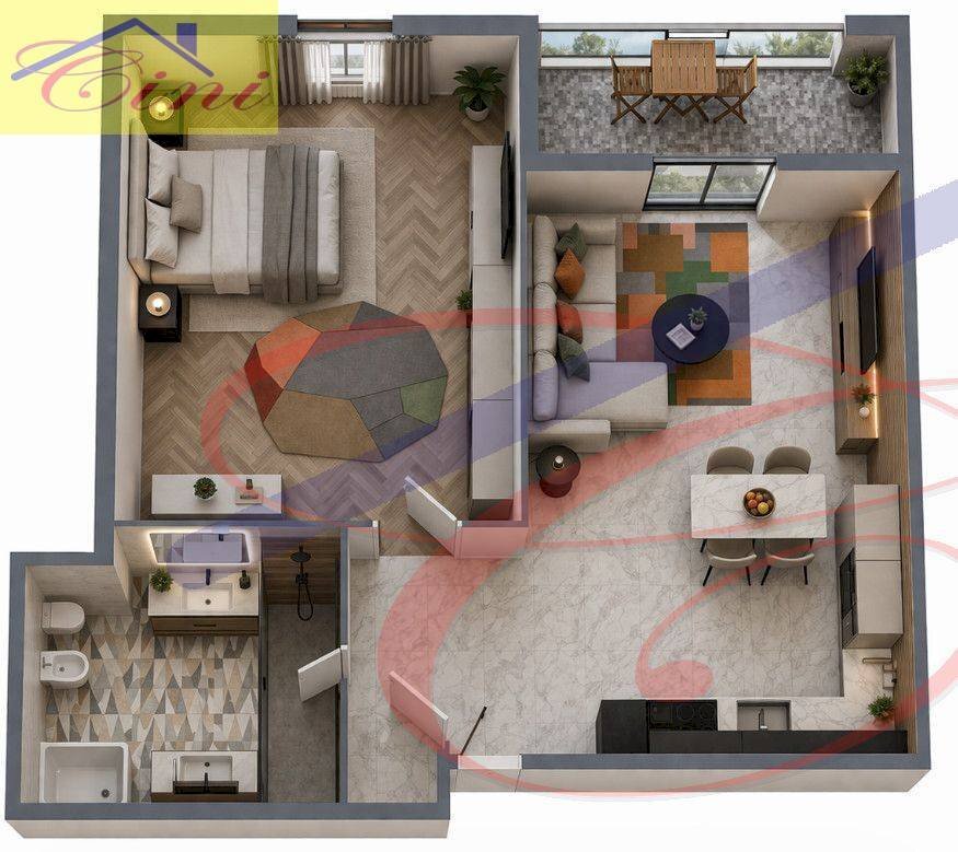 Foto 20 - Two-room apartment via roma, Pescate - floor plans 1
