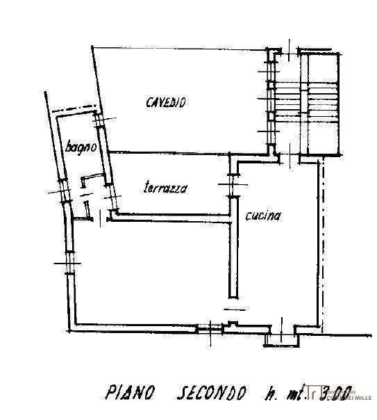 Foto 22 - Bilocale Via Porta Dipinta, Bergamo - planimetria 1