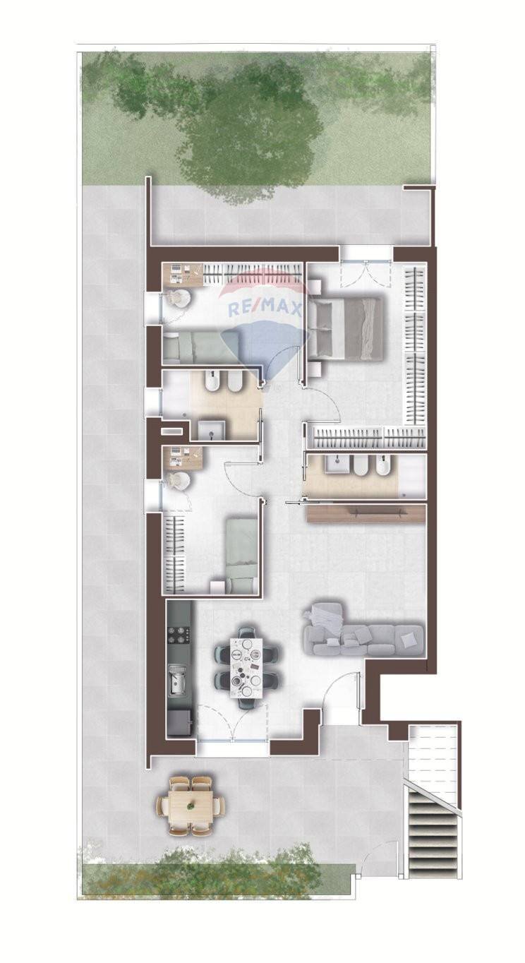 Pianta 2D - Quadrilocale Via Cles
 
snc, Roma - planimetria 1
