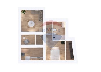 Pianta 3D - Trilocale Via Amalfitania
 
9, Siracusa - foto 10