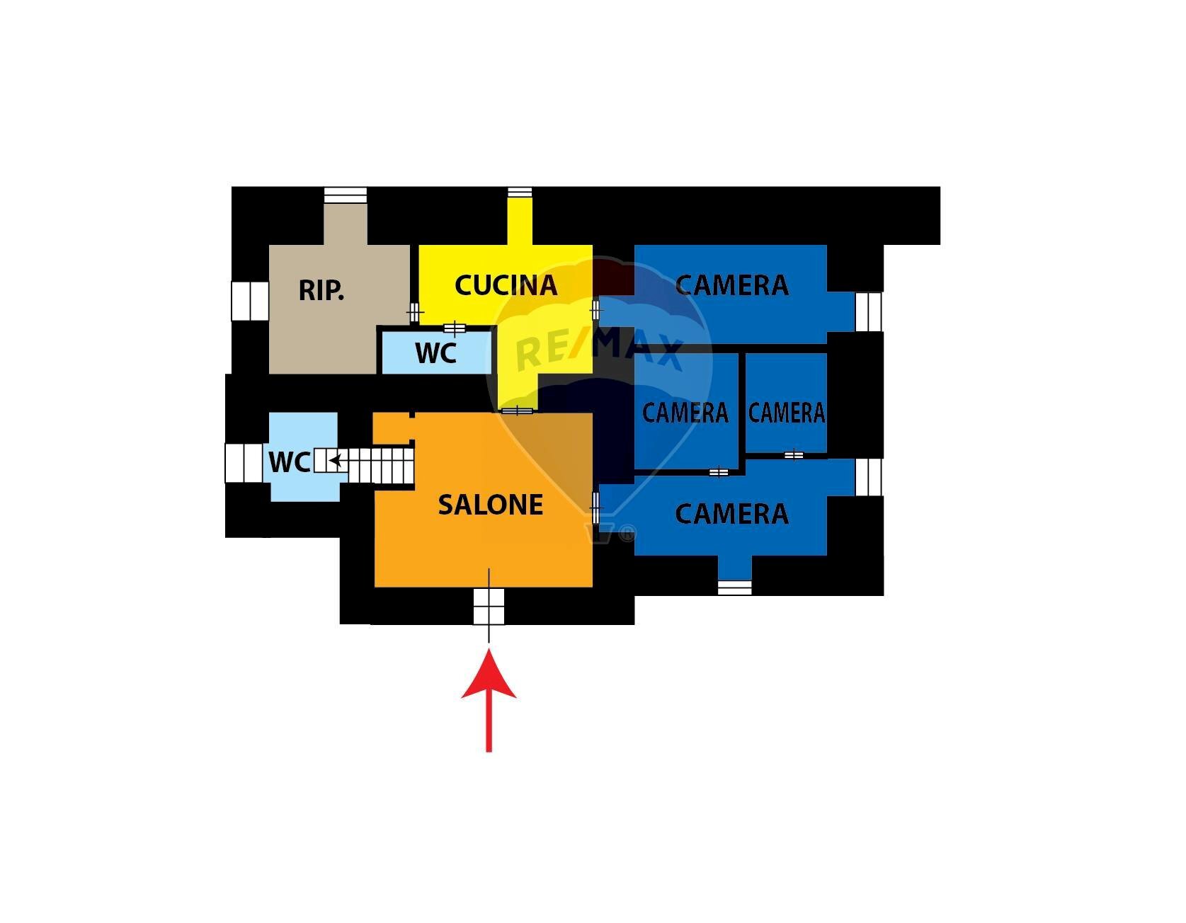 Pianta 2D - Appartamento Via Nicola Ricciardi
 
5 A, Napoli - planimetria 1