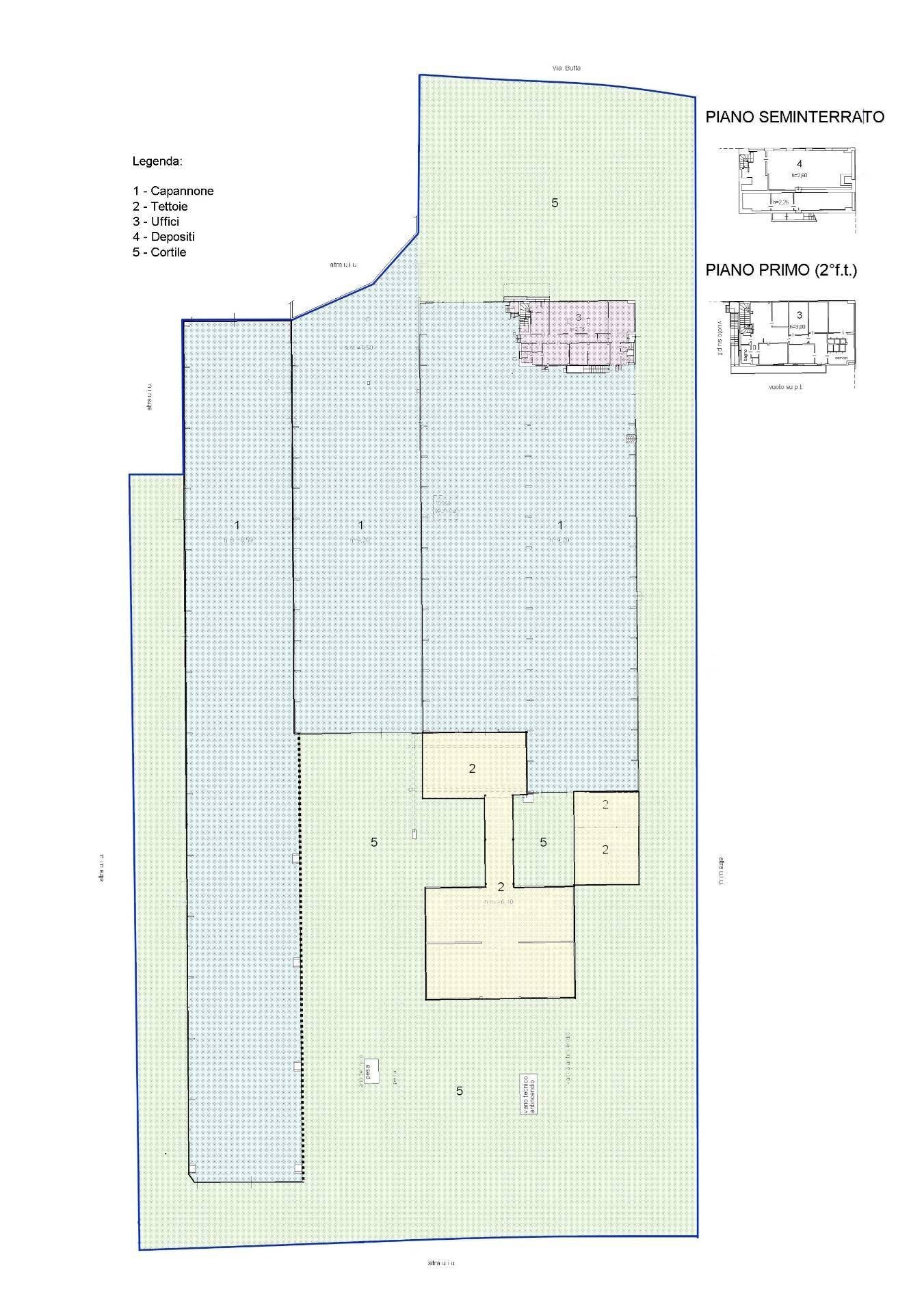 Foto 2 - Capannone Via Buffa
 
90, Nichelino - planimetria 1