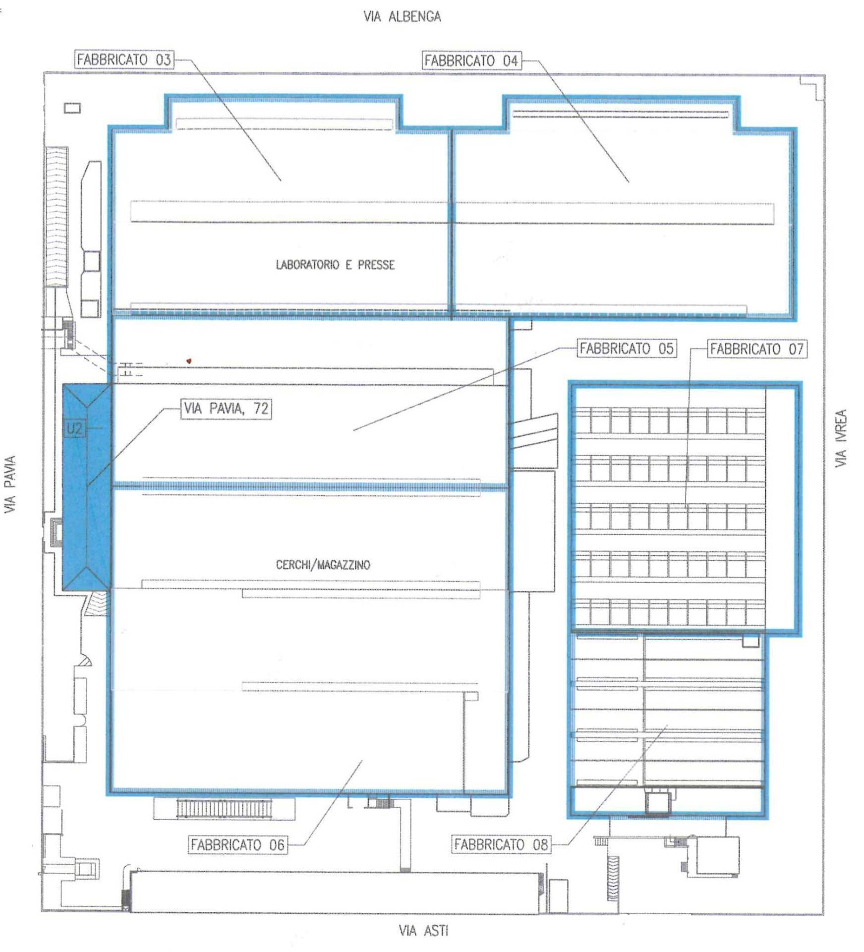 Foto 2 - Capannone Via Pavia
 
68/72, Rivoli - planimetria 1