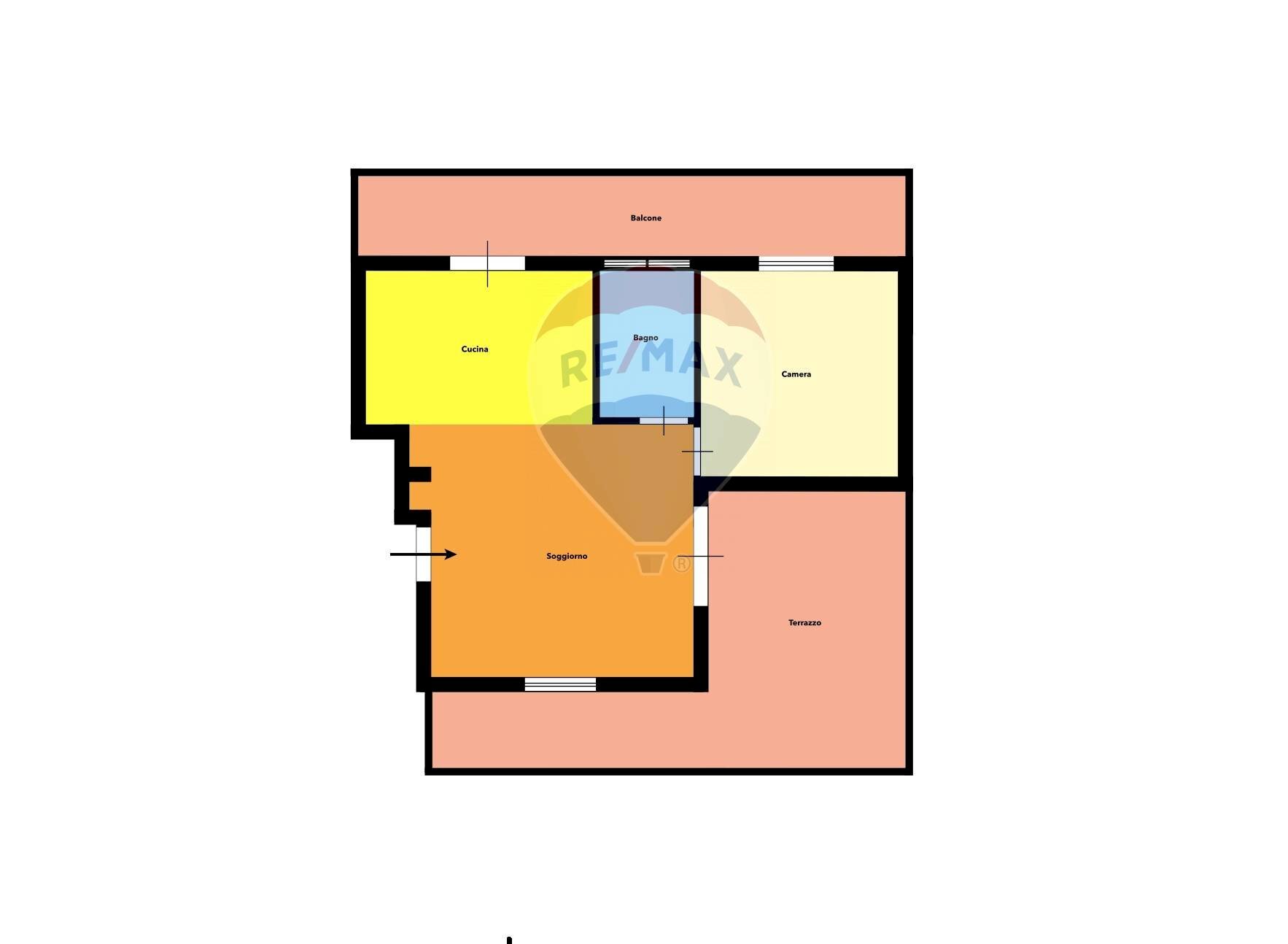 Pianta 2D - Attico VIA GIORDANO BRUNO
 
31, Marano di Napoli - planimetria 1