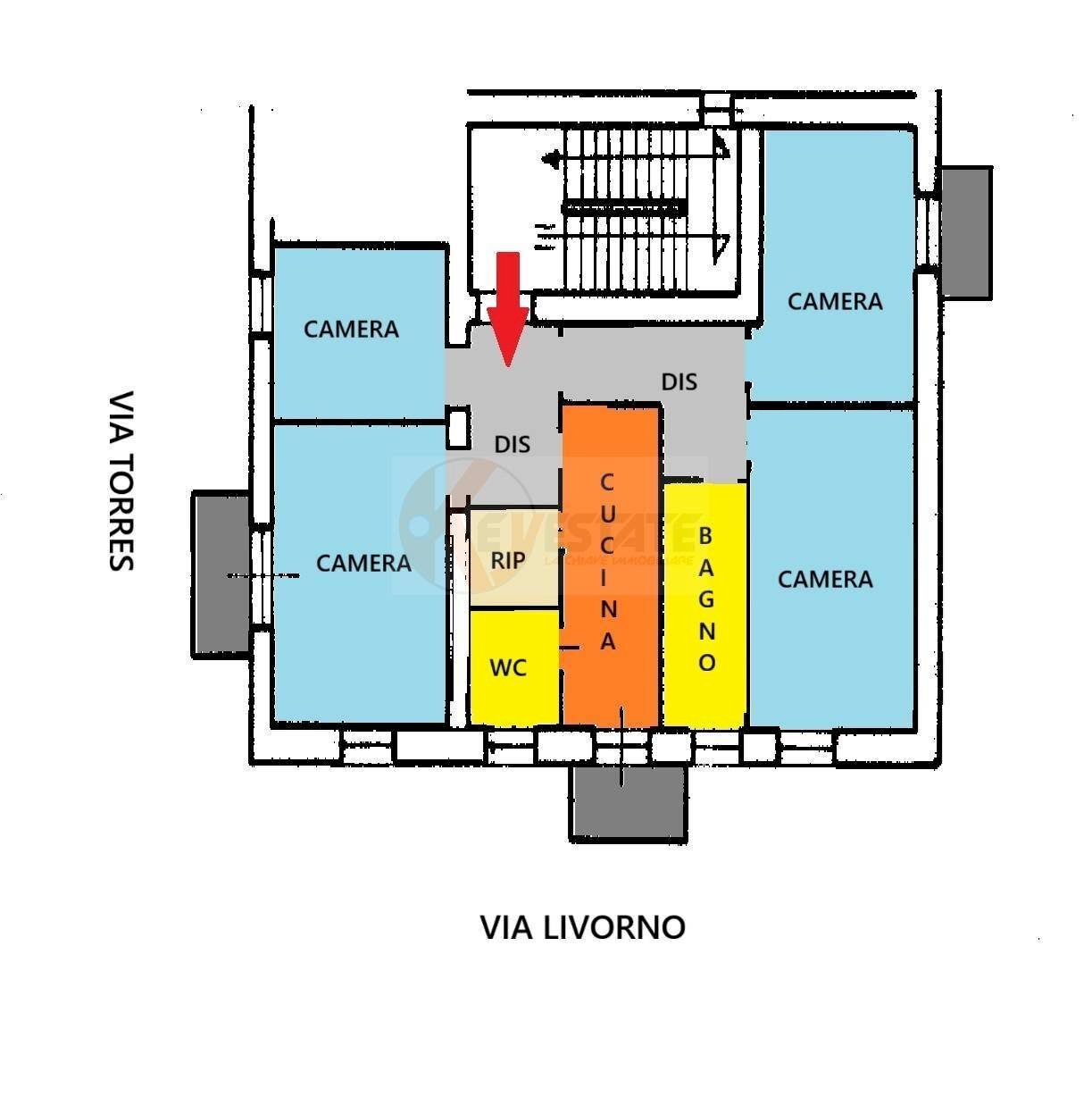 Foto 31 - Apartment via Torres
 
58, Sassari - floor plans 1