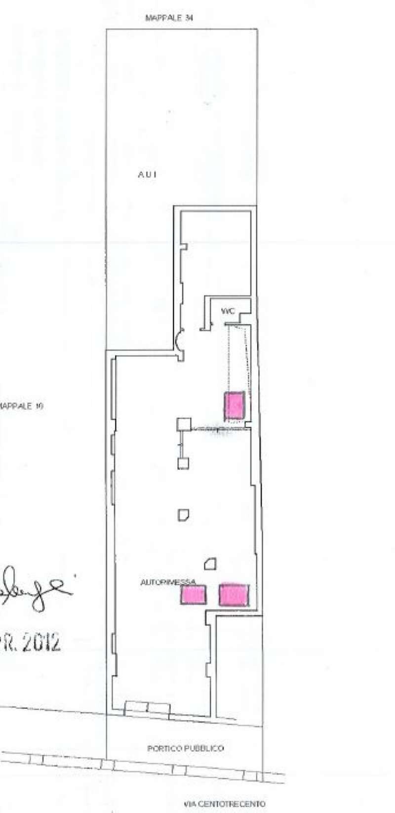 planimetria - Posto Moto via Centotrecento, 13, Bologna (zona Centro Storico) - planimetria 1