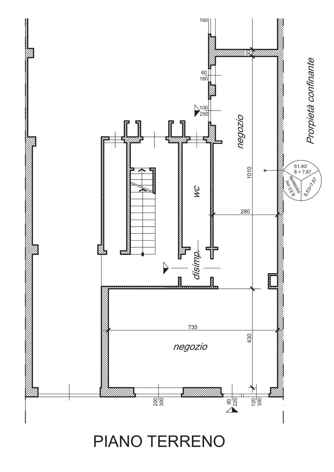 Ufficio corso Vercelli, 376, Torino - planimetria 1