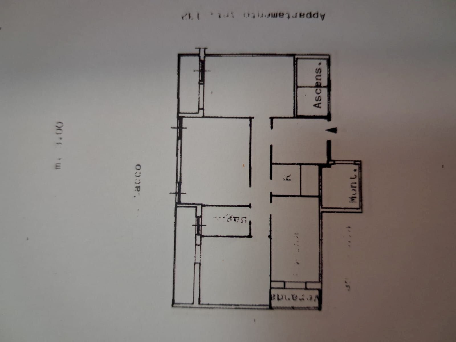 Quadrilocale via Gian Battista Monti, 21, Genova (zona Sampierdarena) - planimetria 1
