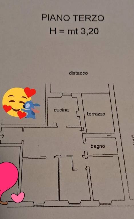 Planimetria - Quadrilocale Genova (zona Sampierdarena) - foto 2