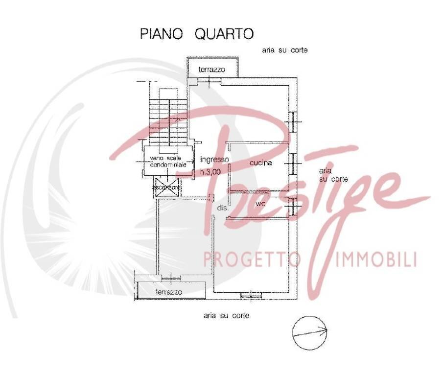 Planimetria - Quadrilocale galleria Giuseppe Zavaroni, La Spezia - foto 1