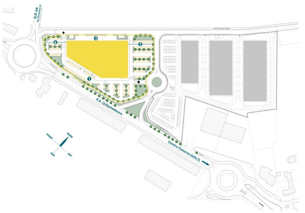 Shop strada Statale Pontebbana, Casarsa della Delizia - floor plans 1