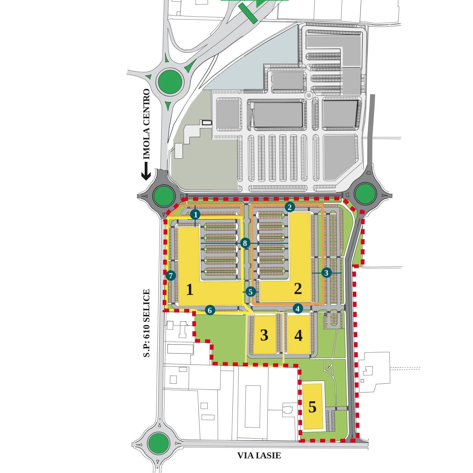 Shed via Selice Provinciale, Imola - floor plans 1