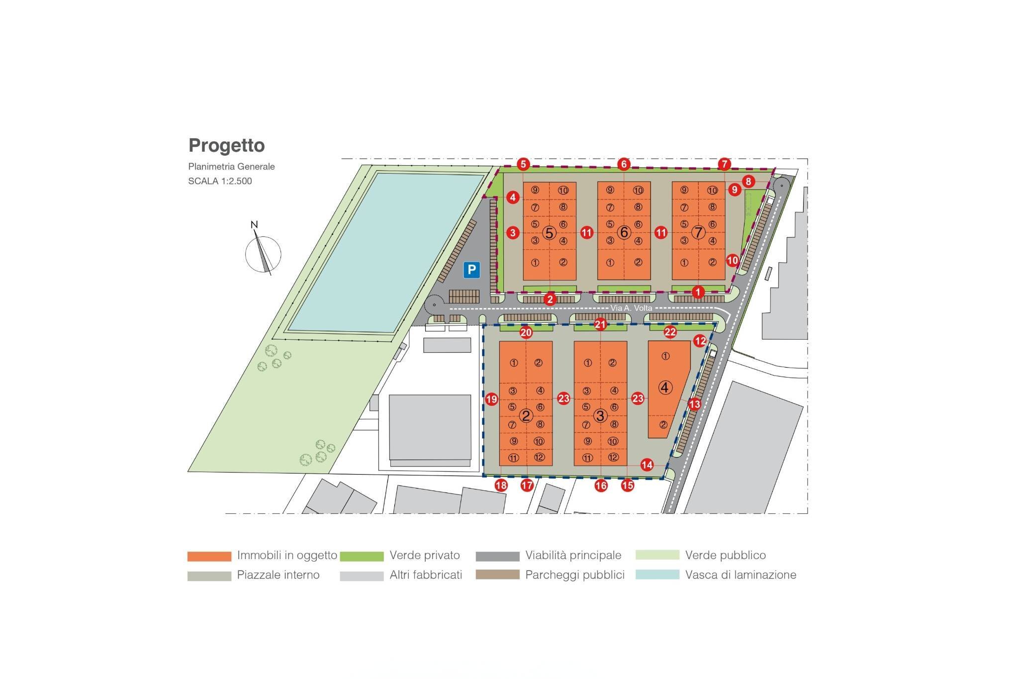 Capannone via Leonardo da Vinci, Medicina - planimetria 1