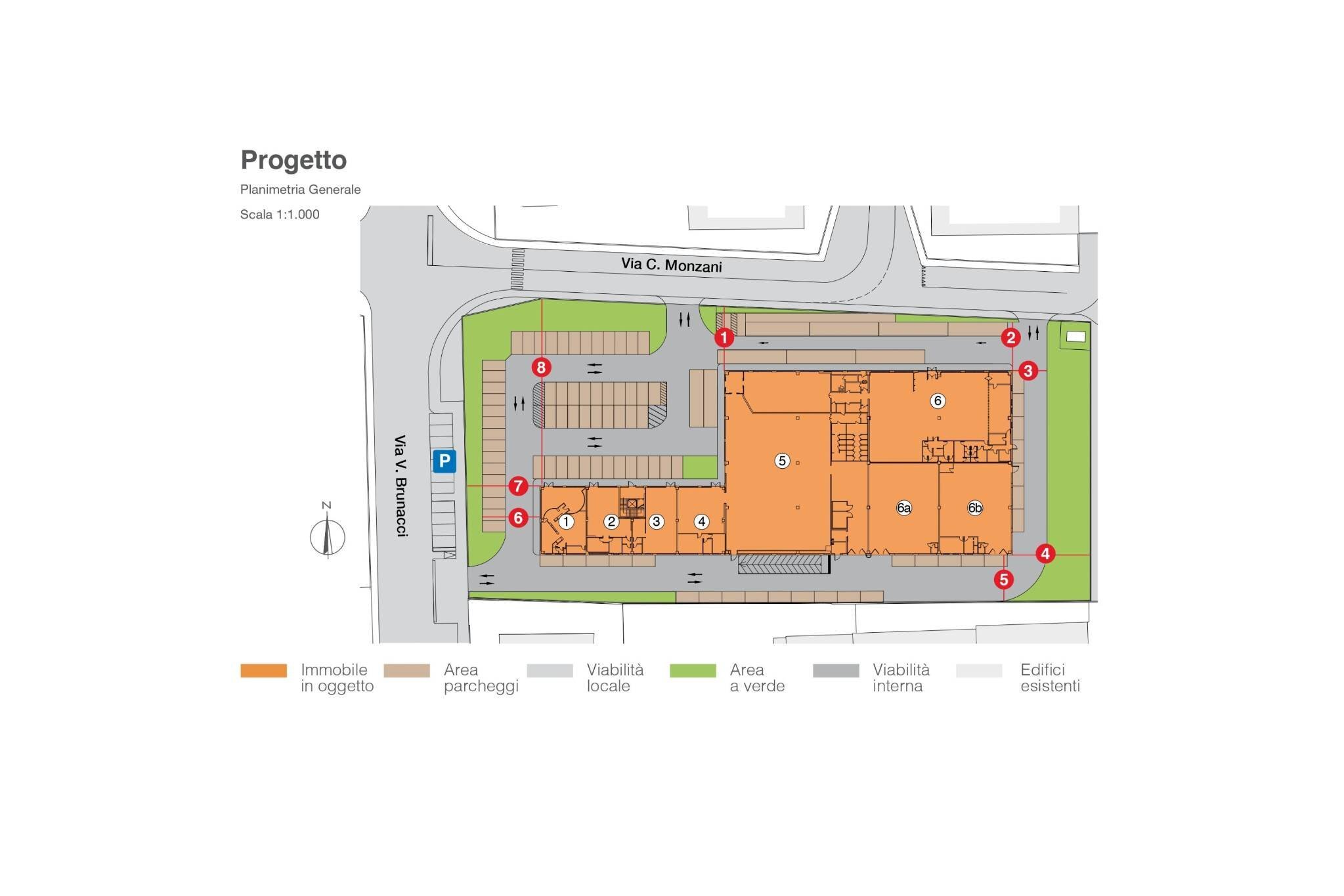 Office via Cirillo Monzani, Venezia (neighborhood Mestre) - floor plans 1