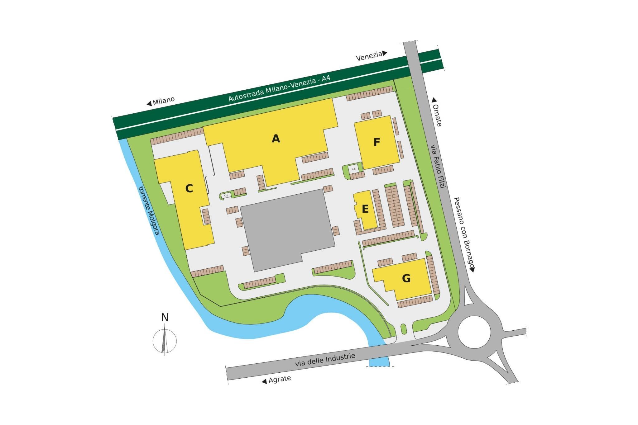 Magazzino viale dell'Industria, Caponago - planimetria 1