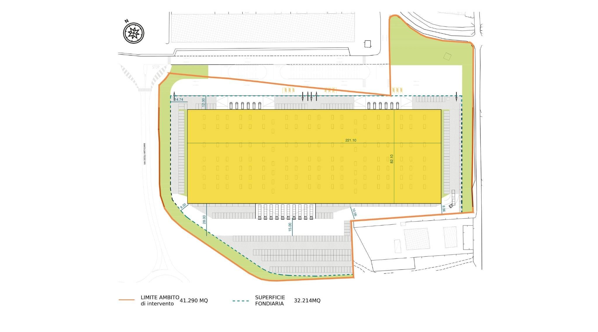 Magazzino Mezzana Perfetti Ricasoli, Sesto Fiorentino - planimetria 1