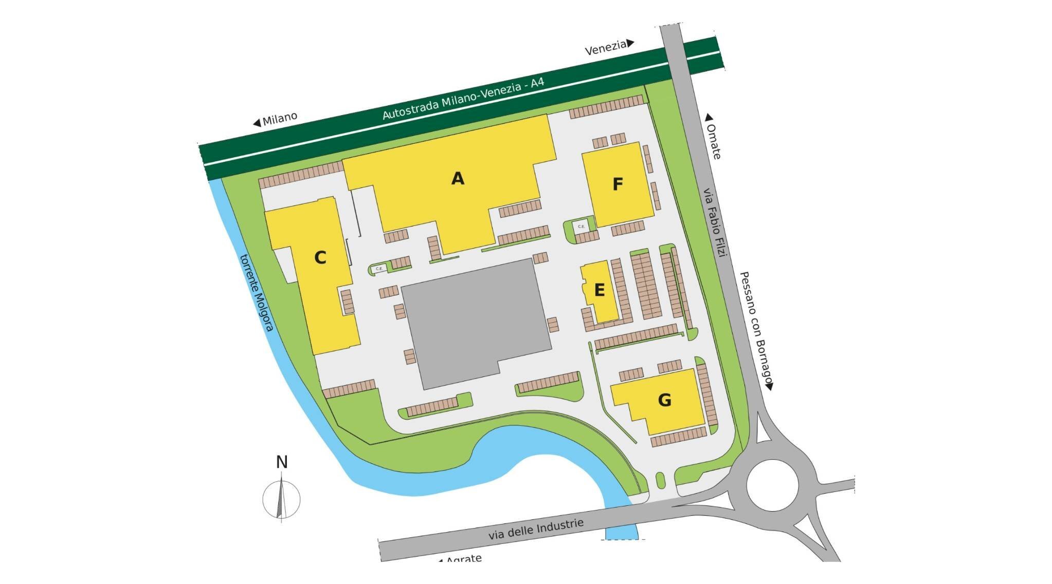 Office viale dell'Industria, Caponago - floor plans 1