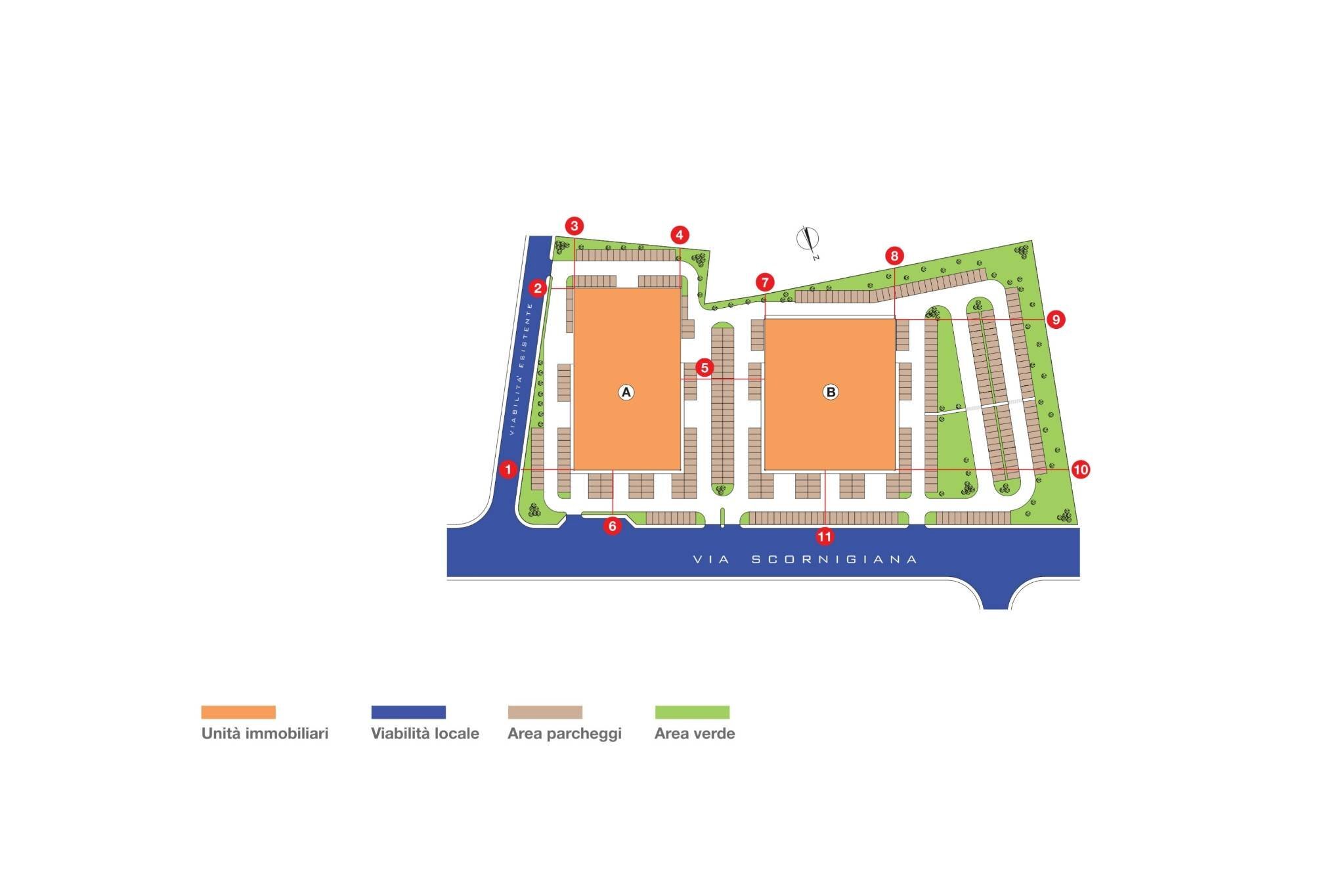 Ufficio via Scornigiana, 6, Pisa (zona Ospedaletto) - planimetria 1