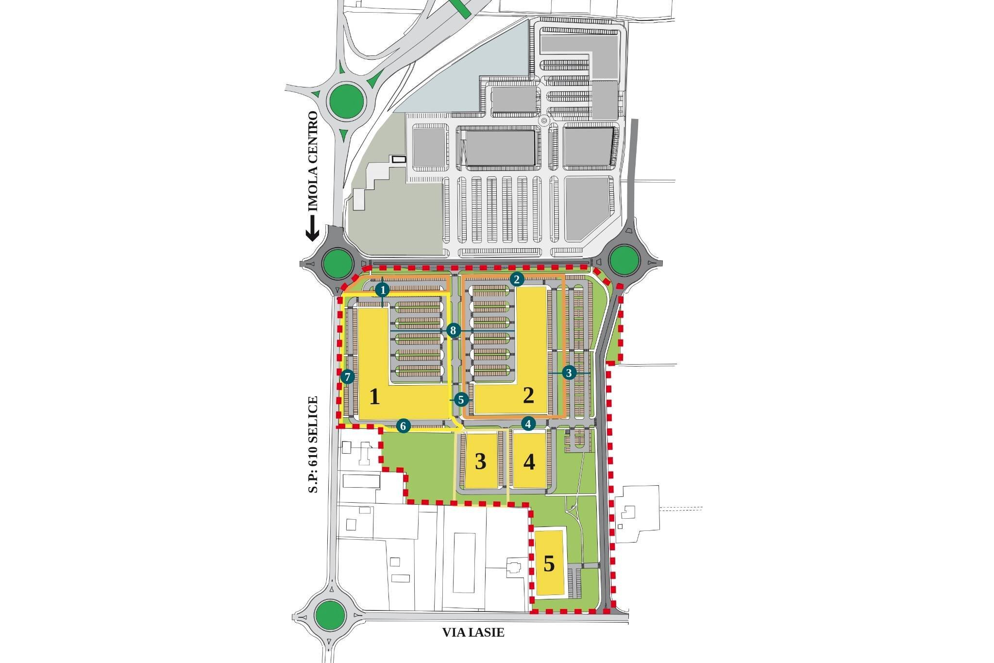 Shop via Selice, Imola - floor plans 1