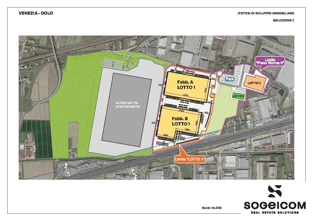 Magazzino via Giovanni Falcone, Dolo - planimetria 1