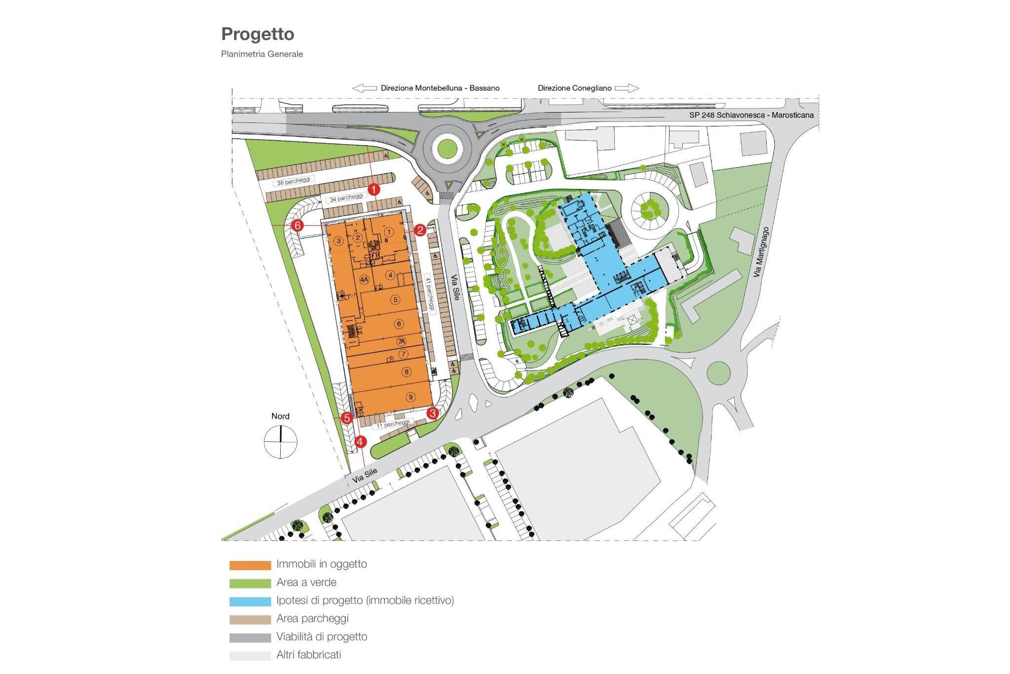 Office via Sile, Volpago del Montello - floor plans 1