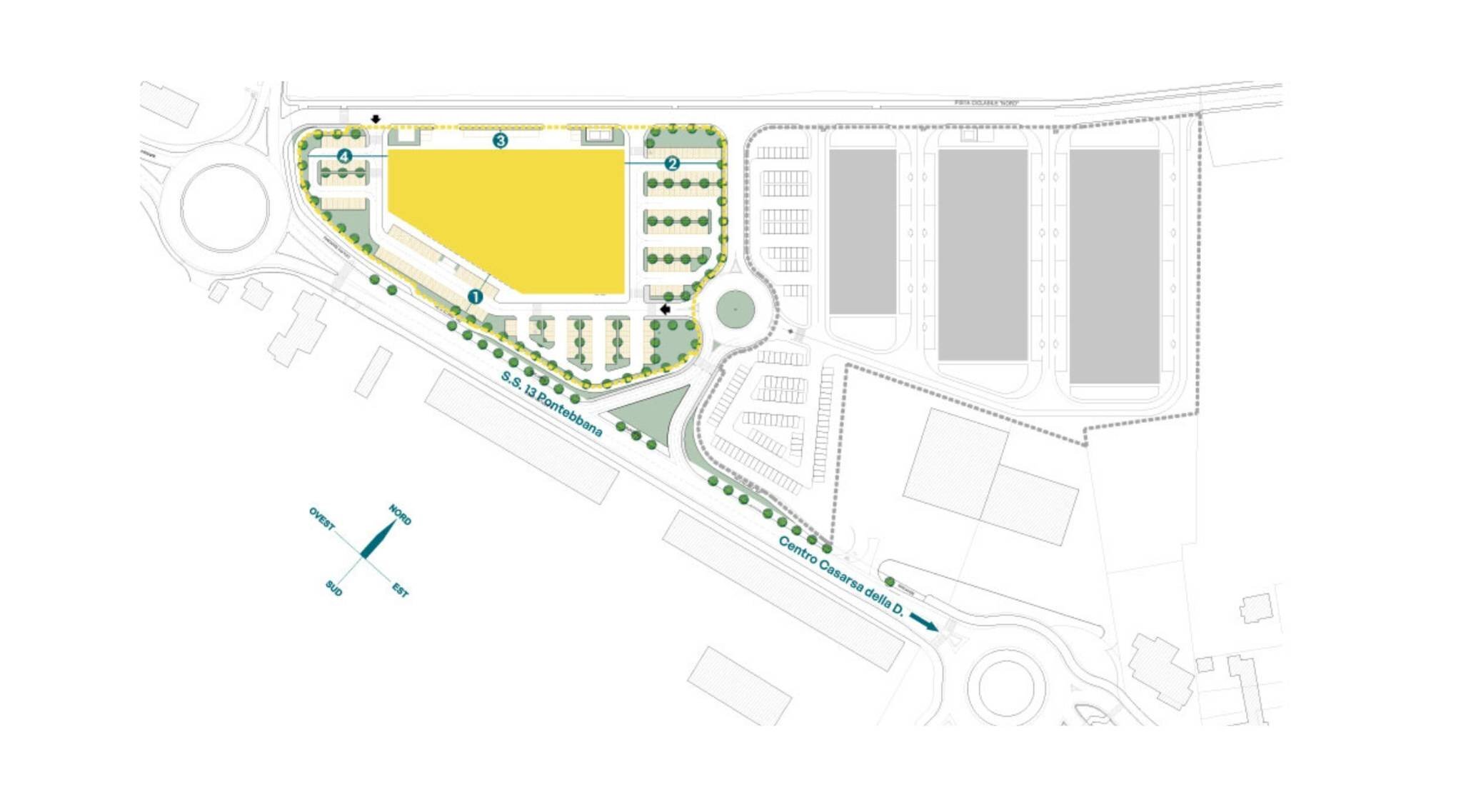 Shop strada Statale Pontebbana, Casarsa della Delizia - floor plans 1