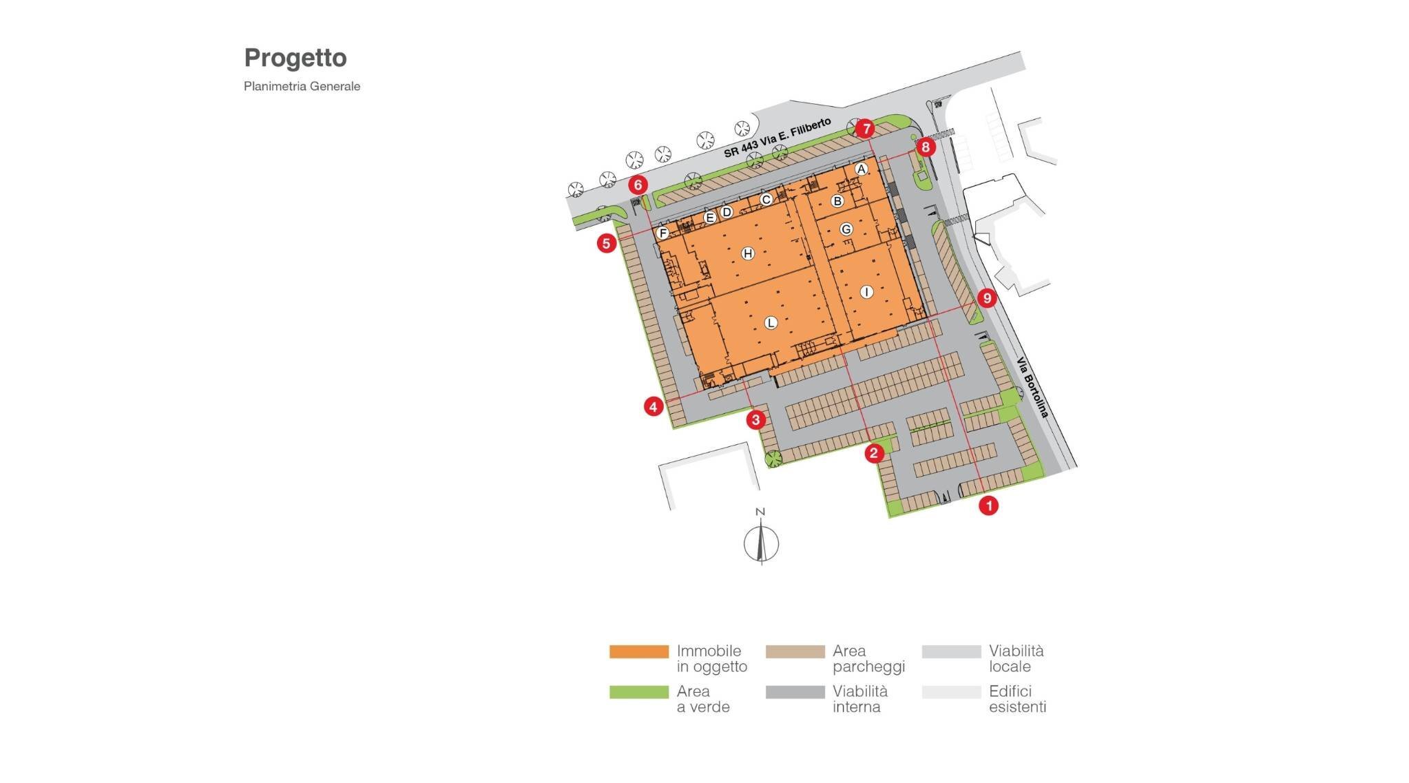 Negozio via Emanuele Filiberto, Adria - planimetria 1