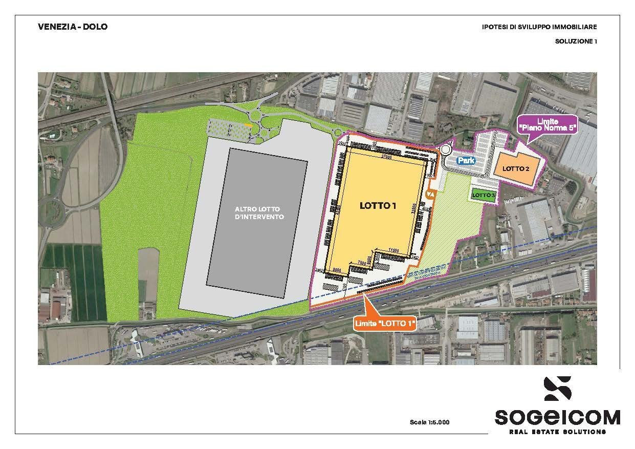 Magazzino via Cainello, Dolo - planimetria 1