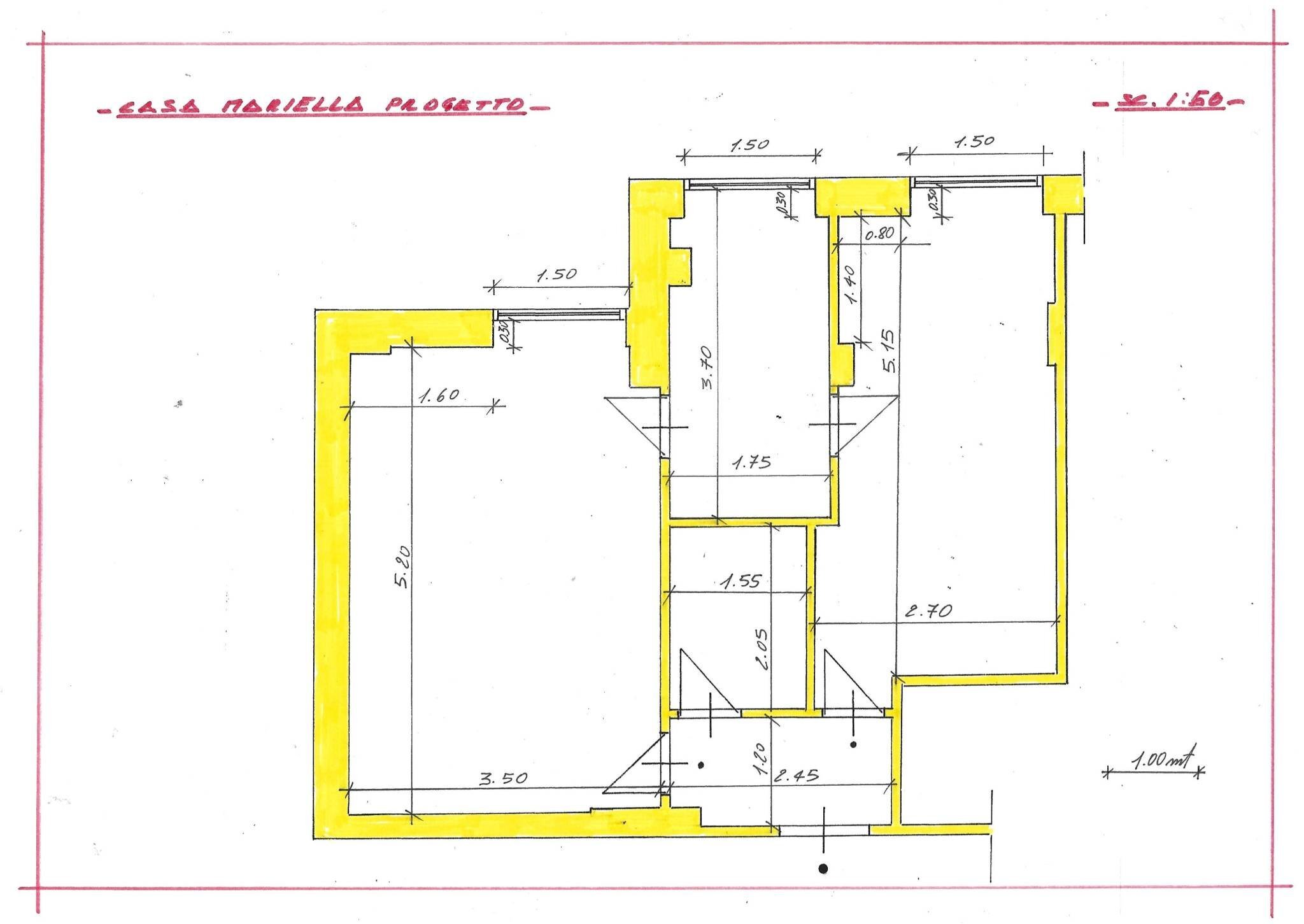 Bilocale viale Marco Fulvio Nobiliore, 43, Roma - planimetria 1