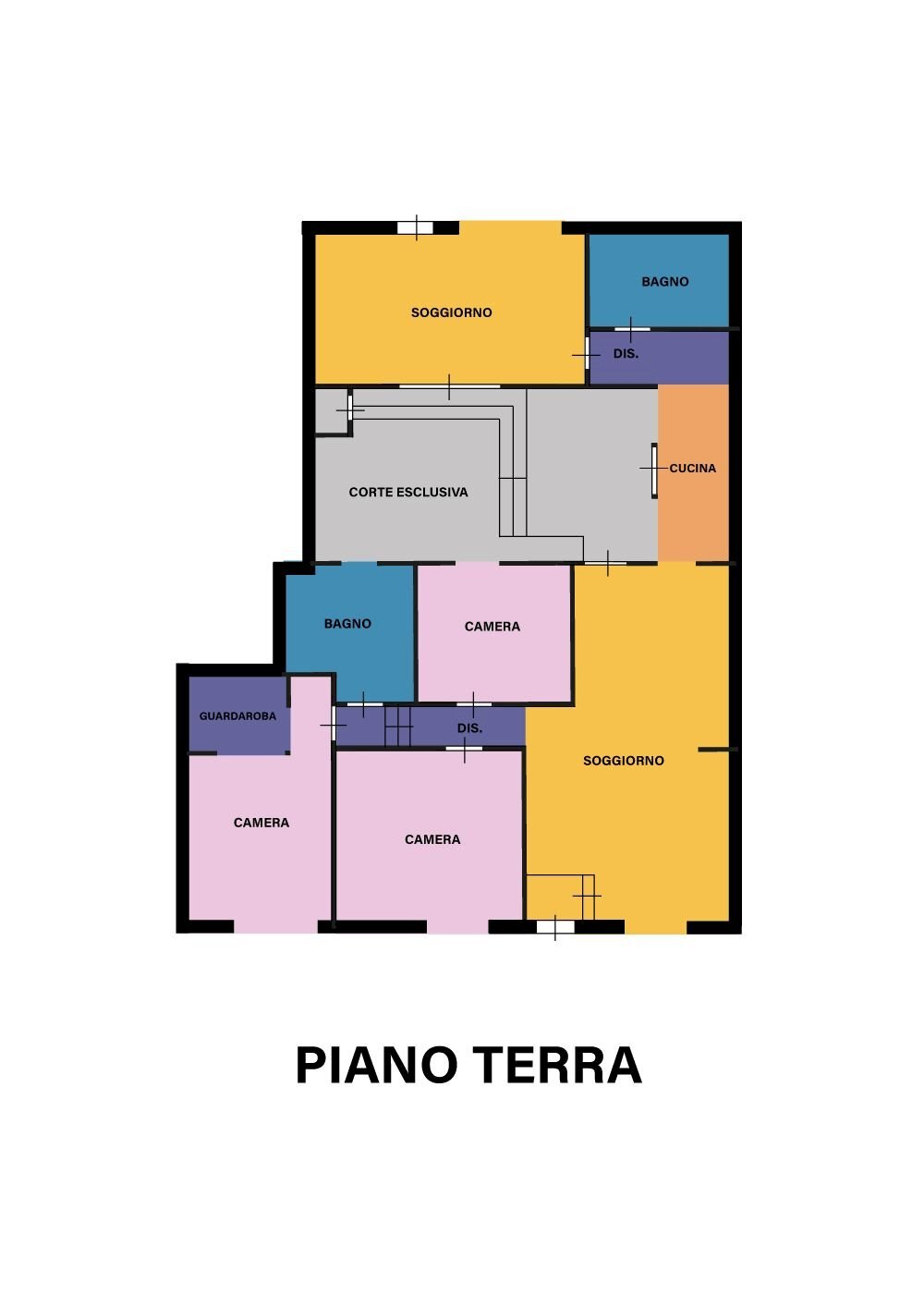 Villa via Giuseppe Vitali, Ravenna - floor plans 1