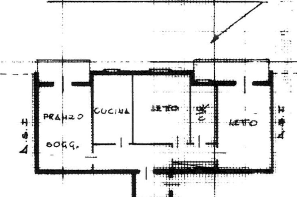 Three-room apartment Via Andrea Rivasi, Cavriago - floor plans 1