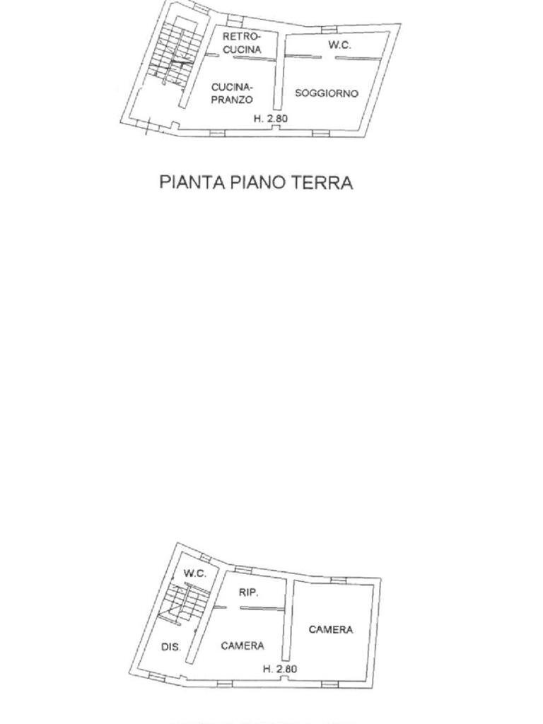 Casa semi indipendente Via Mura, Savignano sul Rubicone - planimetria 1