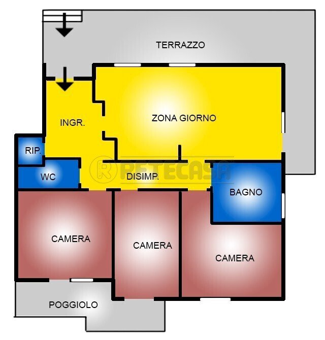 Retecasa_Valdagno - Planimetria - Apartment Recoaro Terme - floor plans 1