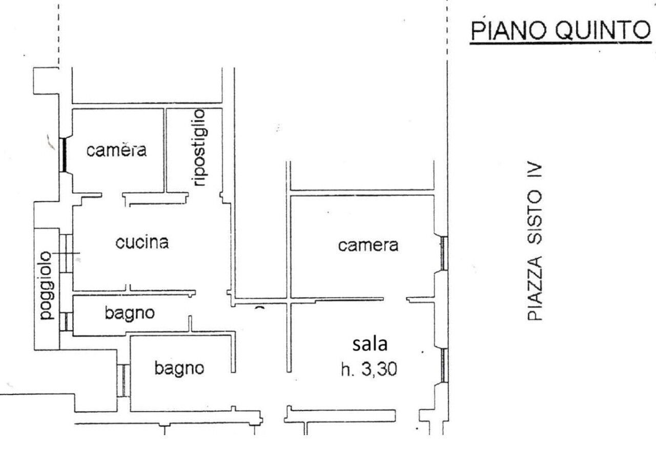 piantina.jpg - Appartamento Piazza Sisto IV 1, Savona - planimetria 1
