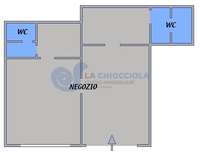 A224 pianta - Locale Commerciale Via F.E. De Giovanni, Bologna - planimetria 1