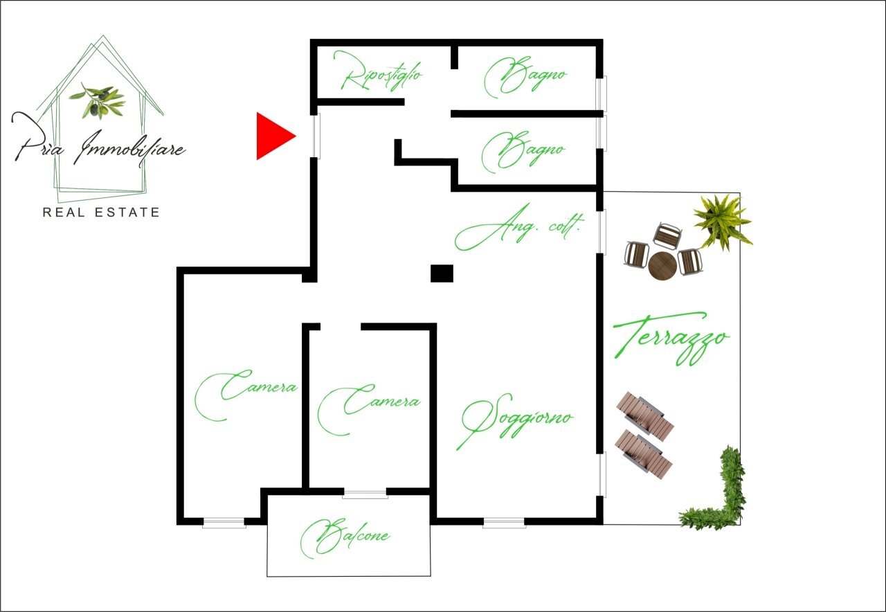 PLAN JPEG.jpg - Trilocale Via della Libertà 28, Rapallo - planimetria 1