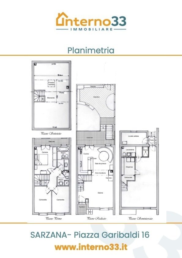 Cover planimetrie.jpg - Semi-detached house Via Dogana 1, Luni - floor plans 1