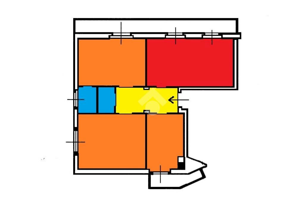 Quadrilocale Via Val Caffaro, Milano (zona Ortica) - planimetria 1
