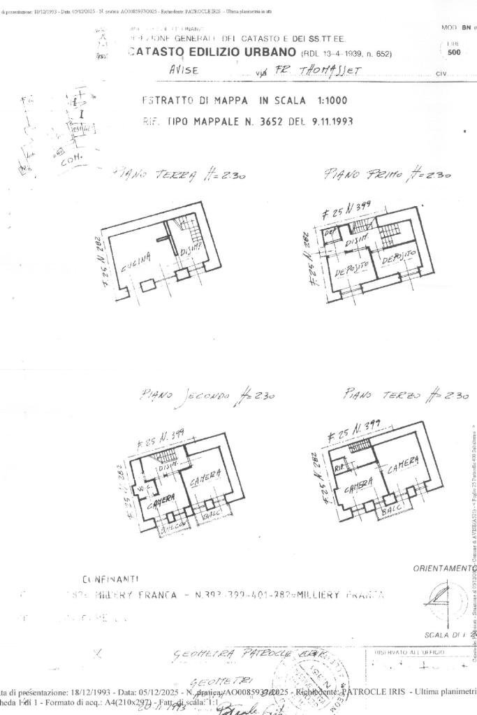 Independent house Frazione Thomasset, Avise - floor plans 1