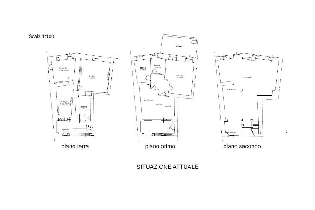 Casa semi indipendente Frazione quario, Strona - planimetria 1