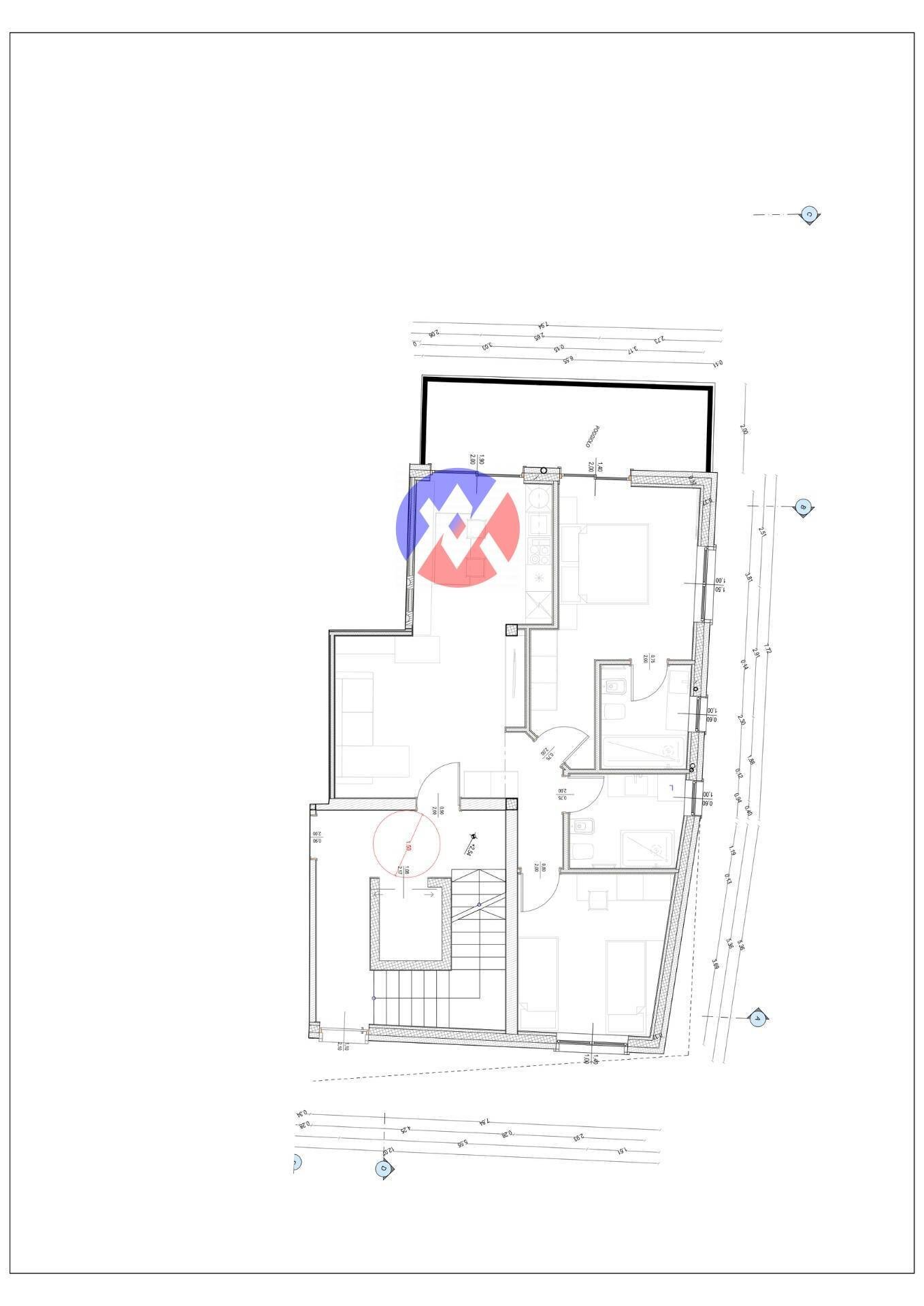 Foto 9 - Trilocale Strada Frate Emilio Chiocchetti Lenz, Moena - planimetria 1