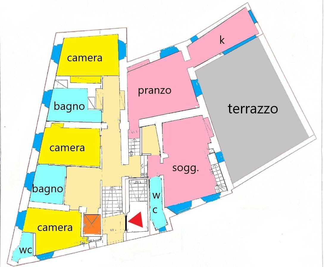 Foto 60 - Apartment via garibaldi 17, Fermo - floor plans 1