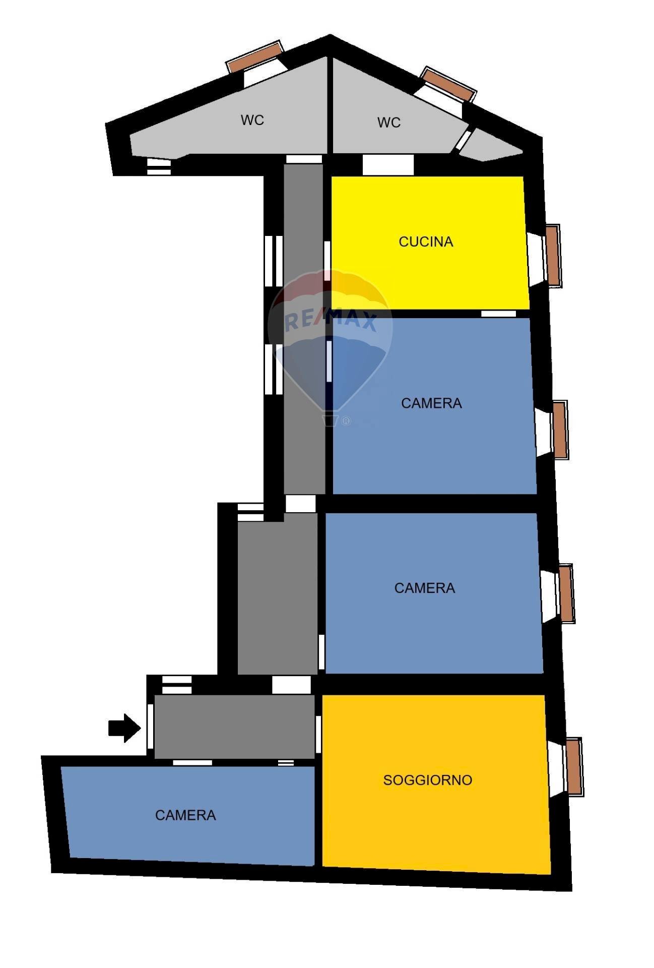 Pianta 2D - Quadrilocale Via Dei Vergini
 
29, Napoli - planimetria 1