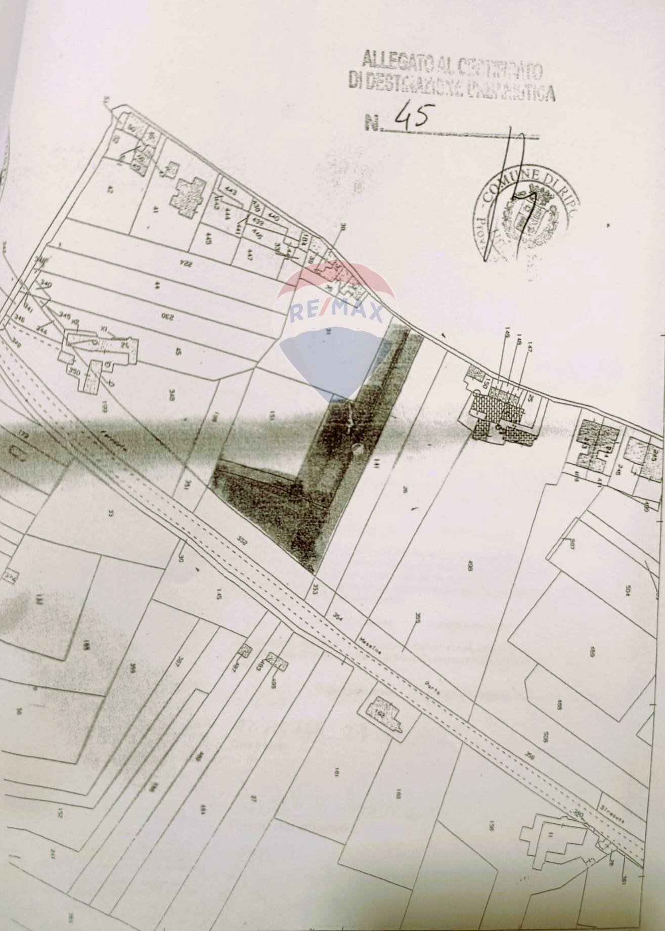 Pianta 2D - Terreno edificabile Riposto - planimetria 1