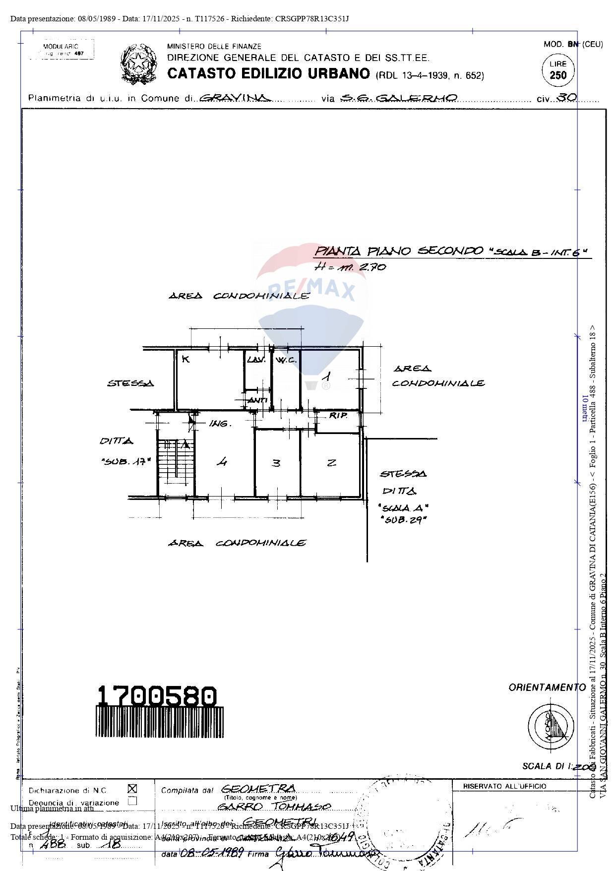 Pianta 2D - Four-room apartment Via San Giovanni Galermo
 
30, Gravina di Catania - floor plans 1