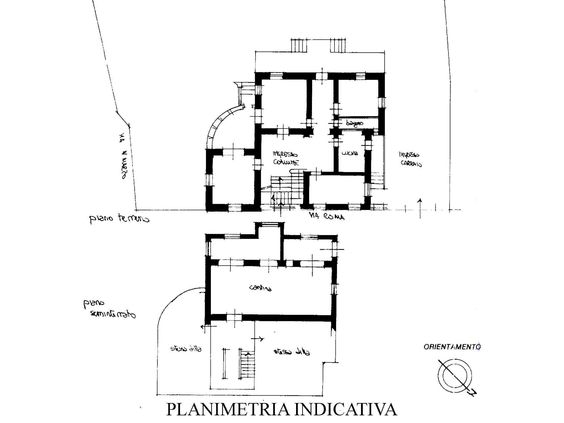 Foto 45 - Villa Via Roma, Lauriano - planimetria 1