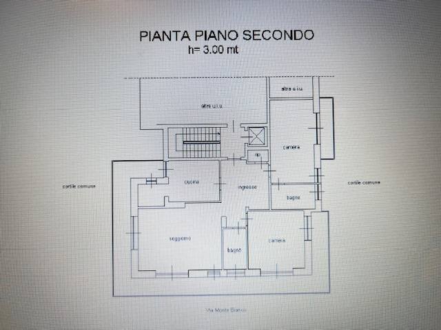 PLANIMETRIA APPARTAMENTO - Appartamento VIA MONTE BIANCO
 
18, Rivoli - planimetria 1