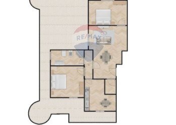 Pianta 2D - Attico VIA DI TORRE GAIA
 
26, Roma - foto 67